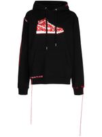 Mostly Heard Rarely Seen 8-Bit hoodie en coton à broderies - Noir - thumbnail