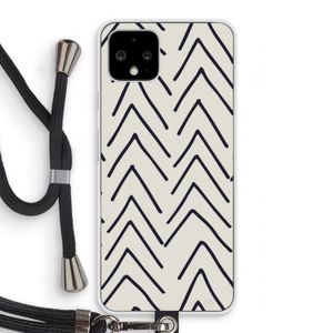 Marrakech Arrows: Pixel 4 Transparant Hoesje met koord