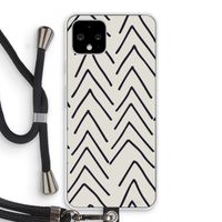 Marrakech Arrows: Pixel 4 Transparant Hoesje met koord