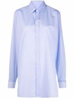 Maison Margiela chemise à rayures - Bleu - thumbnail