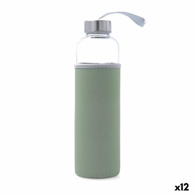 Waterfles Quid Quidate Grijs Glas 600 ml (12 Stuks)