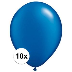 Feestartikelen Qualatex ballonnen Sapphire blauw 10 stuks