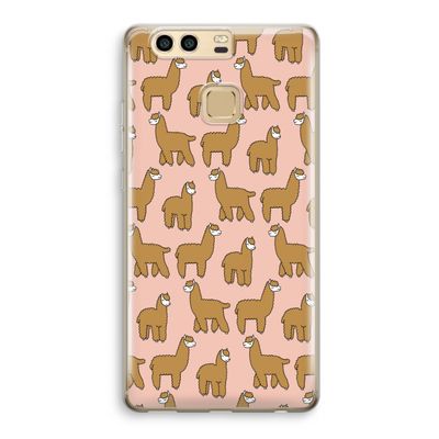 Alpacas: Huawei P9 Transparant Hoesje