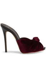 Giuseppe Zanotti escarpins Bridget 120 mm en velours - Rouge - thumbnail