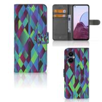 OPPO Reno 8 Lite | OnePlus Nord N20 | Book Case | Abstract Green Blue