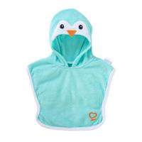 Corolle badcape voor babypop - pinguin, 30cm