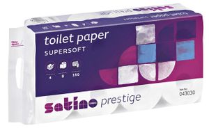 Toiletpapier Satino Prestige 4-laags 150vel 8rollen wit