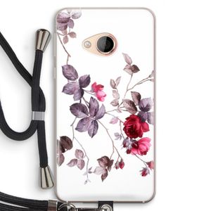 Mooie bloemen: HTC U Play Transparant Hoesje met koord