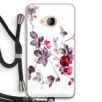 Mooie bloemen: HTC U Play Transparant Hoesje met koord