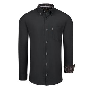 Regular Fit Overhemd Black