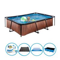 EXIT Zwembad Timber Style - Frame Pool 300x200x65 cm - Combi Deal - thumbnail