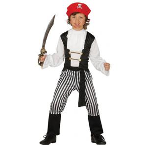 Carnaval verkleedkleding Piratenpak voor jongens - 4 delig - Piraat