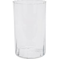 Bloemen vaas transparant - glas - H22 cm