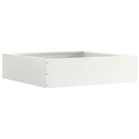 VidaXL Tuinrand wit 50 x 50 x 13 cm staal