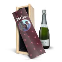 Cava in bedrukte kist - Palau Semi-Seco (750ml)