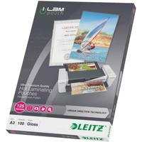 Leitz Lamineerfolie DIN A3 125 micron glanzend 100 stuk(s) - thumbnail