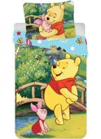 Winnie the pooh peuterdekbedovertrek poohbeer en knorretje 90 x 140 cm - Katoen
