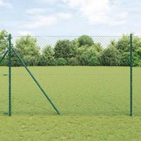 VidaXL Afrasteringspaal groen 10 x 1,6 m (40 x 40 mm gaas)