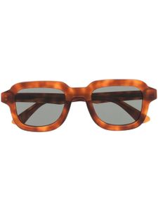 Retrosuperfuture lunettes de soleil à effet écaille de tortue - Marron