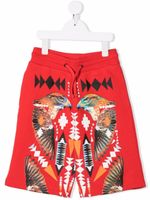 Marcelo Burlon County Of Milan Kids short de sport à imprimé Hawk - Rouge - thumbnail