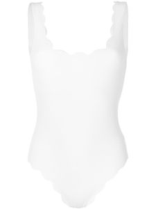 Marysia scalloped swimsuit - Blanc