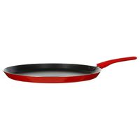 Pannenkoekenpan - Alle kookplaten geschikt - rood/zwart - dia 28 cm   -