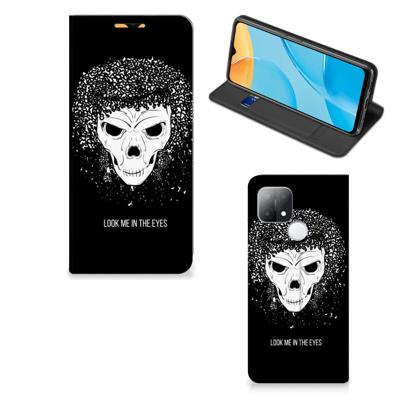 Mobiel BookCase OPPO A15 Skull Hair Mobiel BookCase OPPO A15 Skull Hair