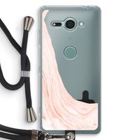 Peach bath: Sony Xperia XZ2 Compact Transparant Hoesje met koord