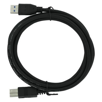 Huismerk Usb3.0 a naar usb3.0 b kabel 2 meter - zwart