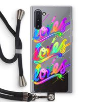 Loves: Samsung Galaxy Note 10 Transparant Hoesje met koord