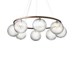 Nuura Miira 8 Circular Hanglamp - Brons - Helder