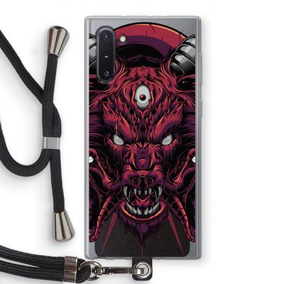 Hell Hound and Serpents: Samsung Galaxy Note 10 Transparant Hoesje met koord
