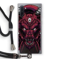 Hell Hound and Serpents: Samsung Galaxy Note 10 Transparant Hoesje met koord