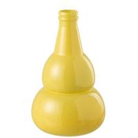 J-Line Vase Cocoon Glass Yellow