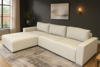 Showroommodel Hoekbank Guus - L-Hoekbank met opbergruimte - Lindegroen - Links (Niet in originele verpakking)