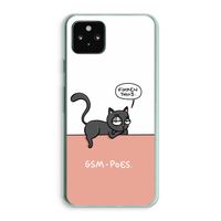 GSM poes: Google Pixel 5a 5G Transparant Hoesje GSM poes: Google Pixel 5a 5G Transparant Hoesje
