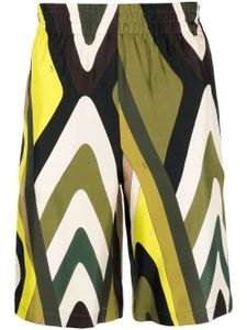 PUCCI Shorts met geometrische print - Zwart