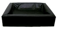 BIA BED KUNSTLEER HOES HONDENMAND ZWART BIA-80 100X80X15 CM