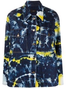 Alanui veste en jean Moonrise à motif tie dye - Bleu