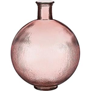 Mica Decorations bol vaas - Firenza - licht roze- gerecycled glas - 34 x 42 cm