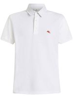 ETRO polo à logo brodé - Blanc