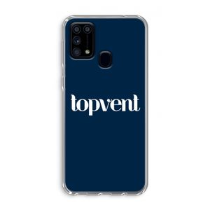 Topvent Navy: Samsung Galaxy M31 Transparant Hoesje
