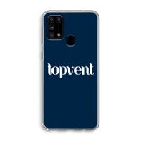 Topvent Navy: Samsung Galaxy M31 Transparant Hoesje