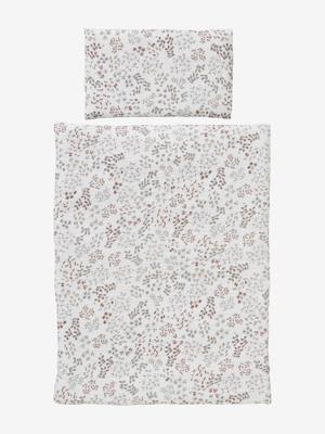 Deken + kussensloop pop van katoengaas beige