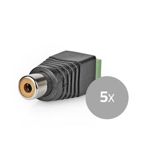 Nedis CCTV-Security Connector | DIN Female | Groen / Zwart | 1 stuks - CCTVCF40BK5 CCTVCF40BK5