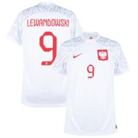 Polen Shirt Thuis 2022-2023 + Lewandowski 9 - thumbnail