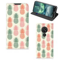 Nokia 6.2 | 7.2 Flip Style Cover Ananas - thumbnail