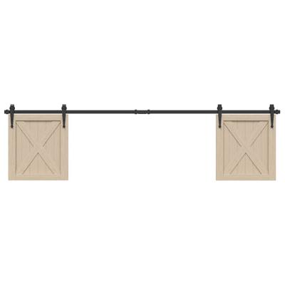 VidaXL Ophangset voor schuifdeur 200 cm koolstofstaal
