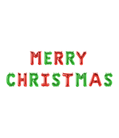 Set Folie Ballonnen - Merry Christmas Letters Set Folie Ballonnen - Merry Christmas Letters