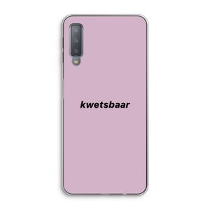 kwetsbaar: Samsung Galaxy A7 (2018) Transparant Hoesje